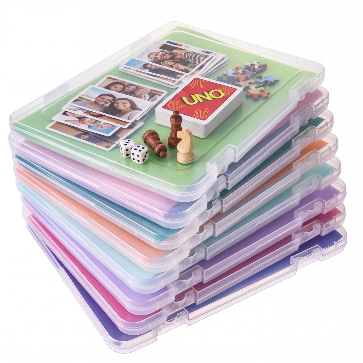 Omgoods - A4 Doorzichtige Opbergdoos voor Documenten, 31.5 x 21.8 cm