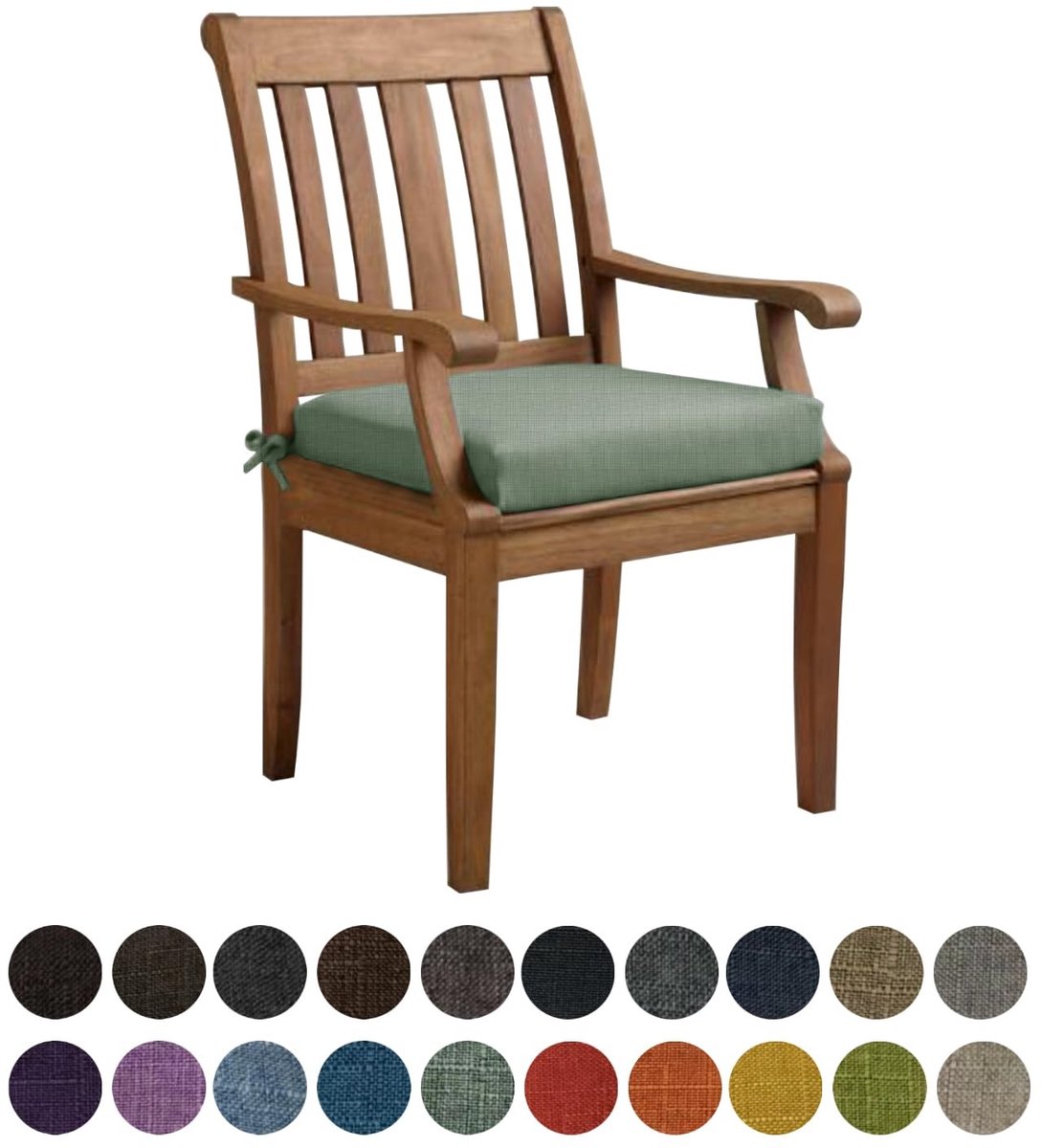 Omgoods - Comfortabel Wasbaar Zitkussen 40x40x5cm Achat Groen