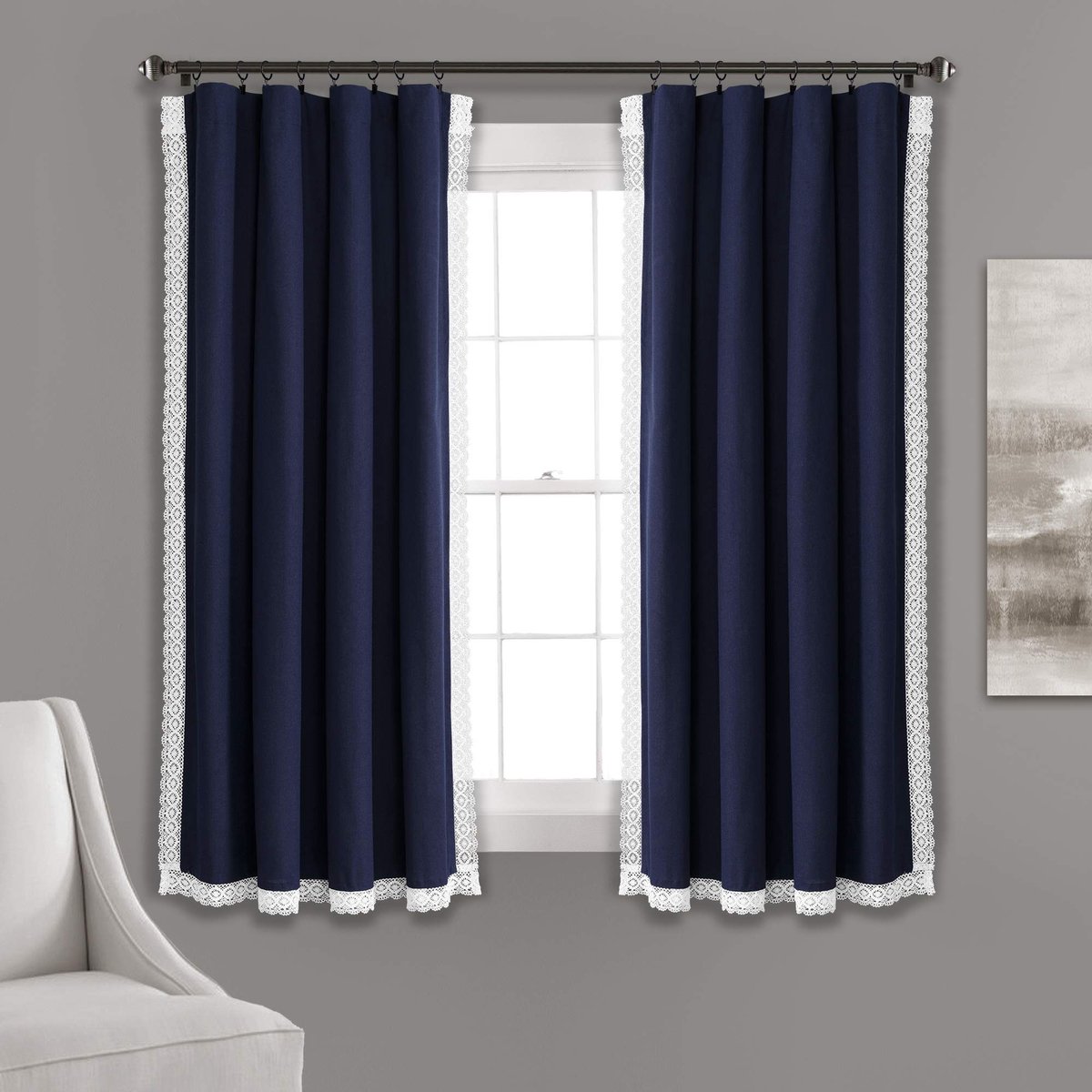 Omgoods - Set van 2 Elegante Raamdecoratie van Linnen