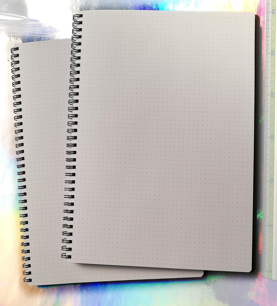 Omgoods - A4 Spiraalbinding Notitieblokken, Set van 2 met Ivoorkleurig Papier
