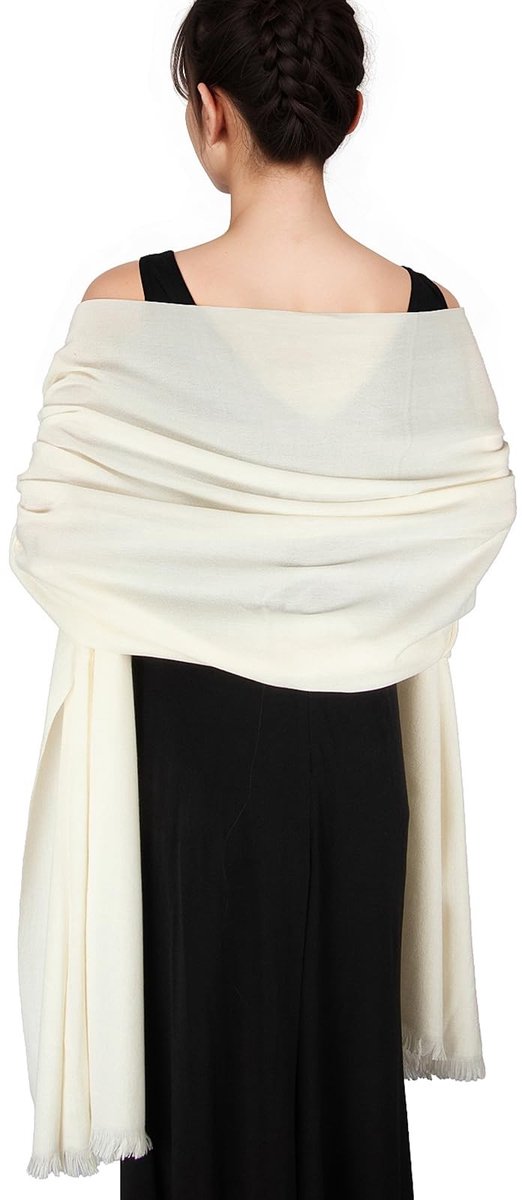 Omgoods - Warme Pashmina Sjaal voor Avondkleding in Diverse Kleuren
