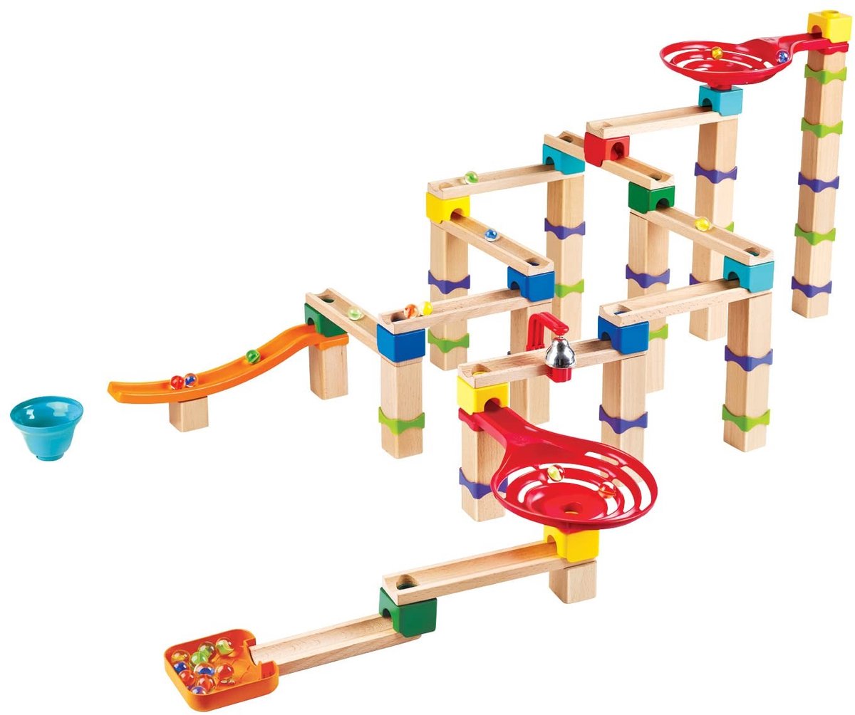 Omgoods - Houten Knikkerbaan van FSC Hout voor Kinderen vanaf 3 Jaar