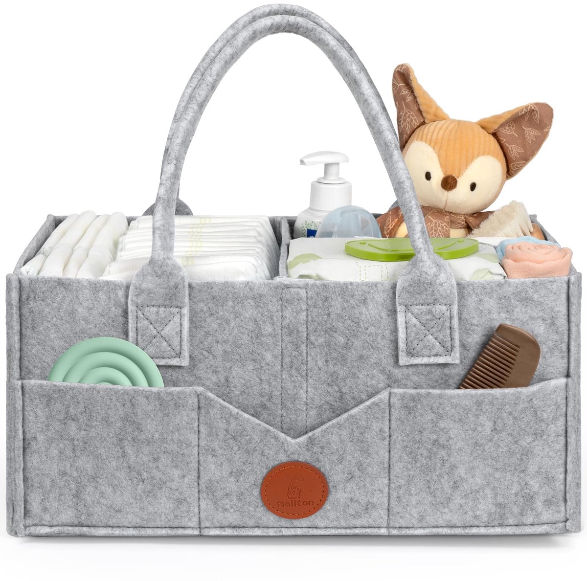 Omgoods - Baby Diaper Caddy Organizer met Verwijderbare Compartimenten