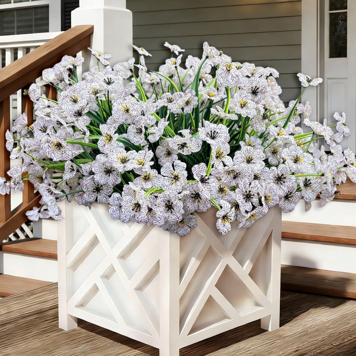 Omgoods - 20 Bundels UV Bestendige Kunstbloemen voor Buiten