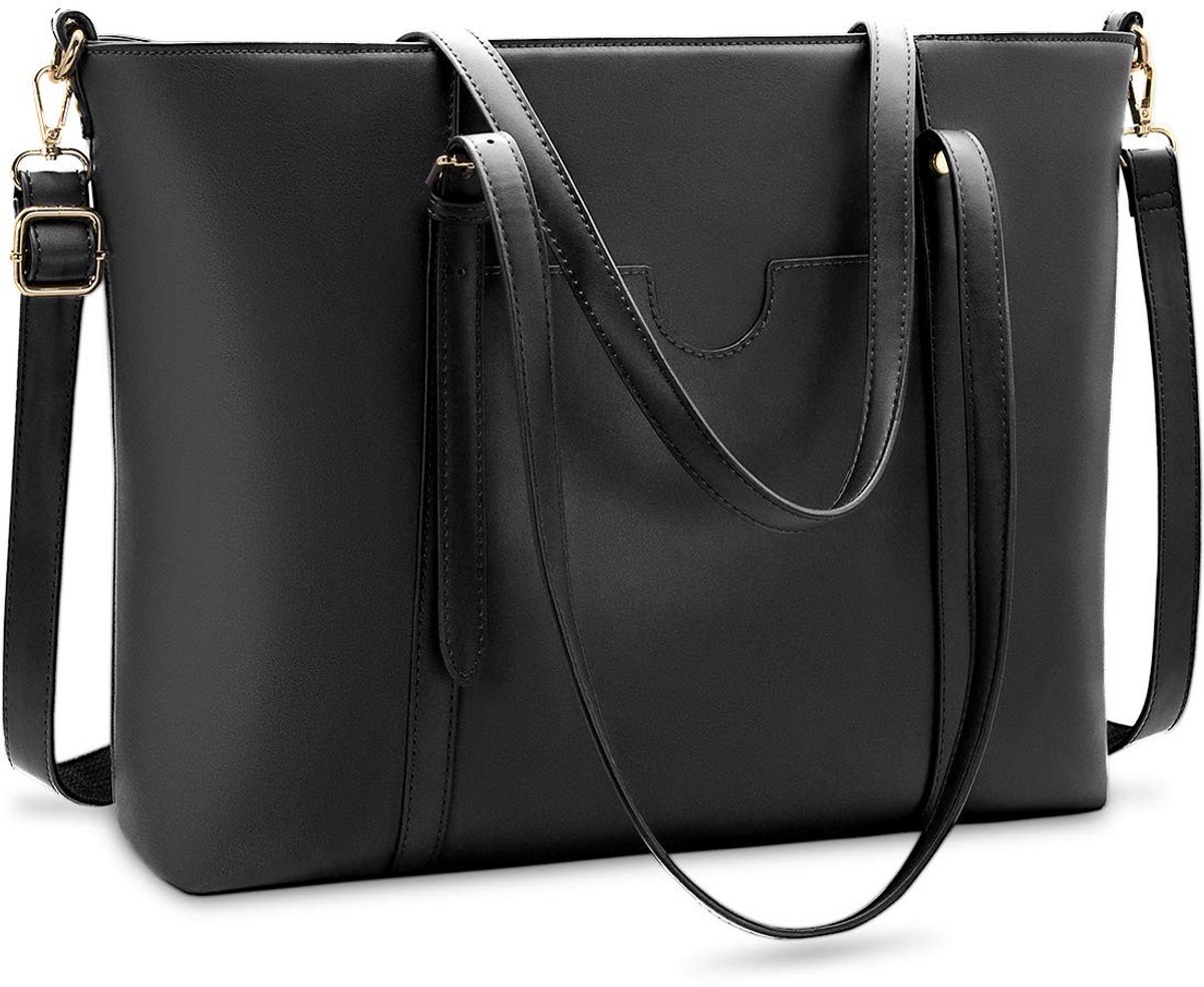Omgoods - Grote PU Leren Damesshopper voor Laptop tot 15,6 Inch