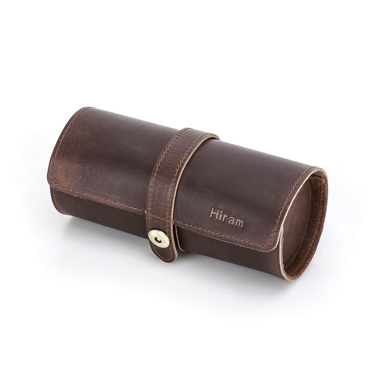Omgoods - Horloge Reisetui voor 3 Horloges - Handgemaakt Echt Lederen Organizer