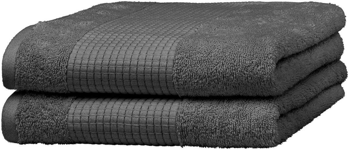 Omgoods - Luxe Handdoeken Set van 2 met Absorberend en Lintvrij Katoen