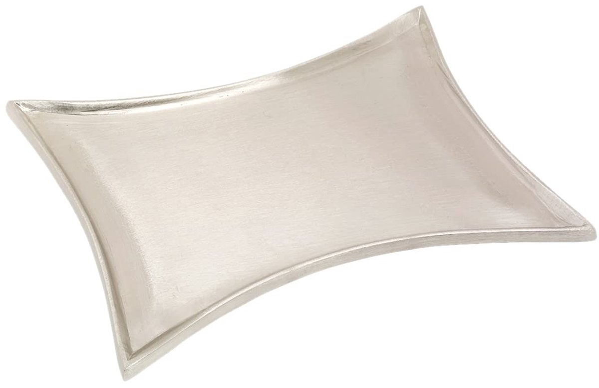 Omgoods - Moderne Kaarsenhouder 16x9cm in Zilver Matte