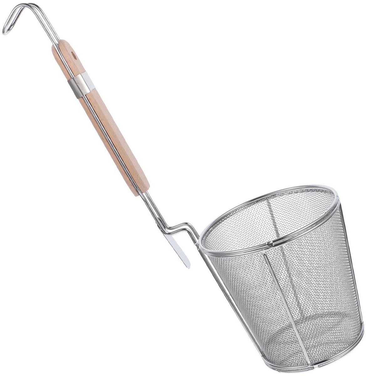 Omgoods- Noedelfilter 12cm - Roestvrij Staal - Zeef/Mand - Draagbaar - Lichtgewicht - Handvat voor Veiligheid