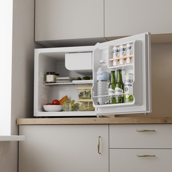 KitchenBrothers Mini Koelkast - 43L - Kleine ijskast - Minibar - Vrijstaand - Frigo - Compact - Wit van KitchenBrothers — afbeelding 5
