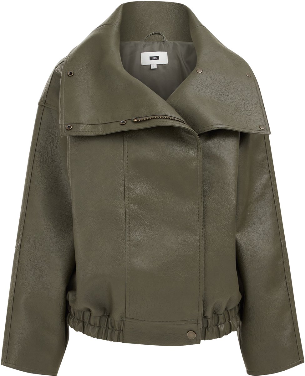 WE Fashion Dames bomberjack van imitatieleer