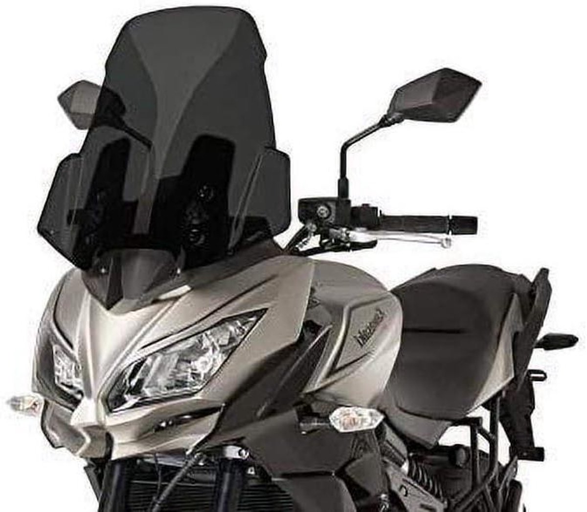 Touring Disc - Windscreen Deflector - Motorrijden - Verbeterde Windbescherming - 3-4 mm dik - Donker Gerookt