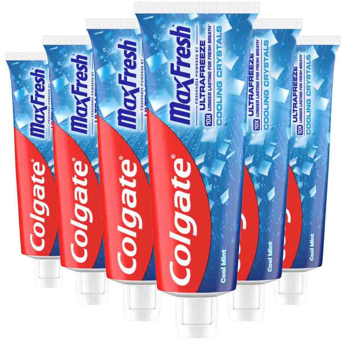 Colgate - Tandpasta Max Fresh Cooling Crystals - 6 x 75 ml - Voordeelverpakking