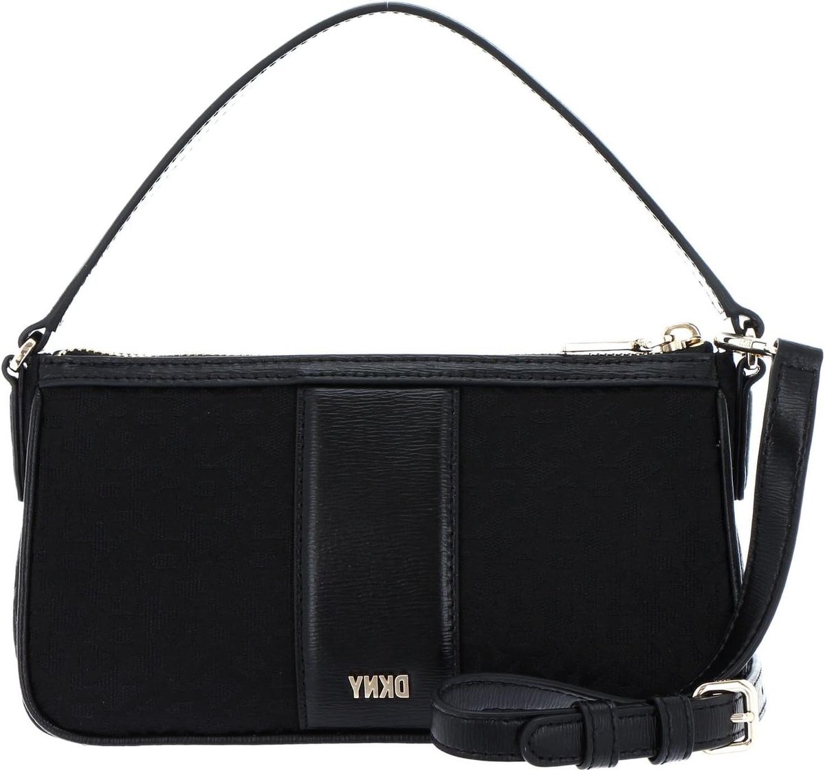 Crossbody Tas - Schoudertas Handtas - Dagelijks Gebruik - Zichtbaar Logo - 22 x 7 x 12 cm - Zwart