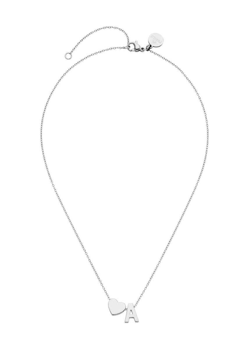 PURELEI Ketting Letter Heart A