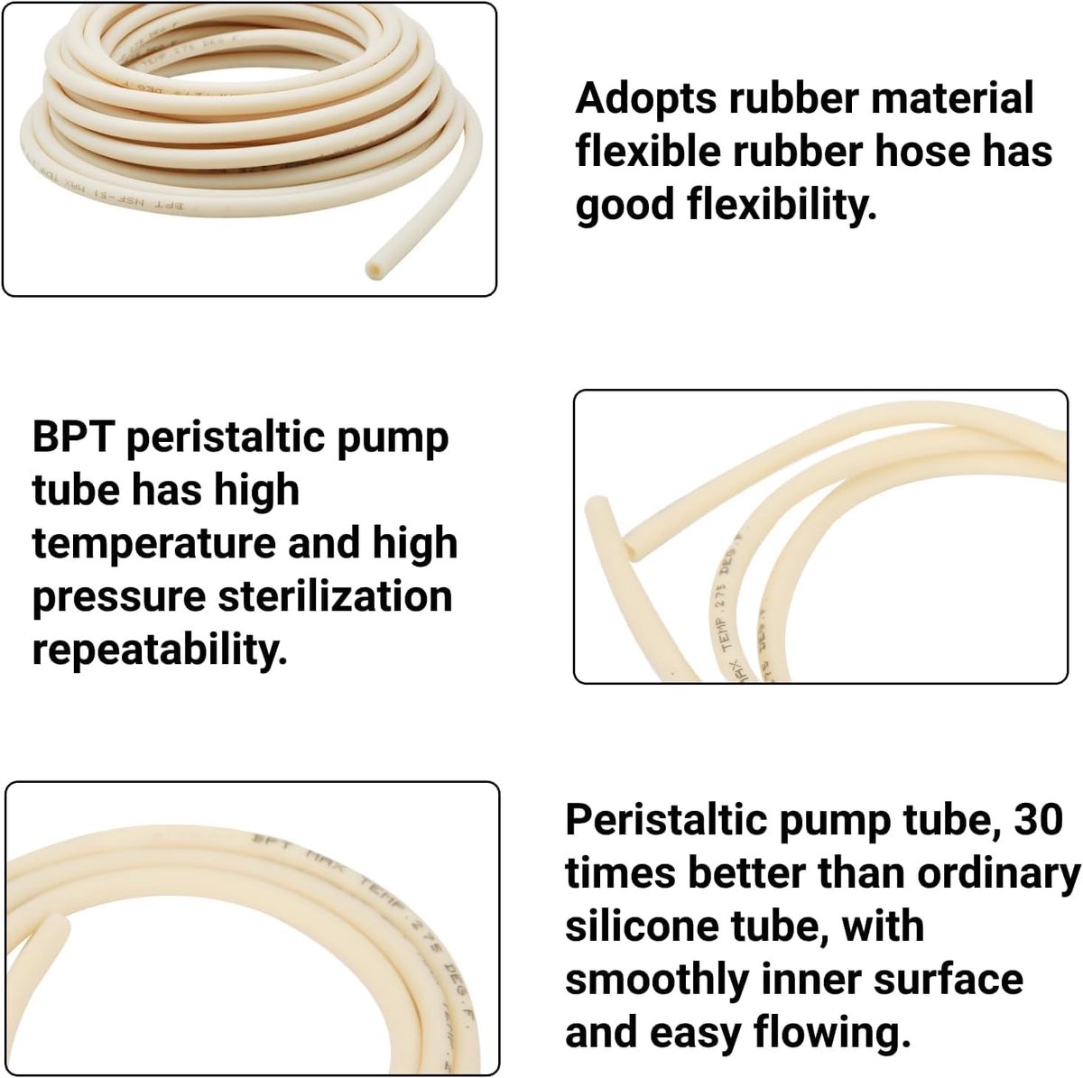 4 X 6 Mm BPT-siliconenbuis Peristaltische Pompbuis Acidalkali-slang Laboratoriumslang Pomp Speciale Buis Extrusie BPT-buis 1 Meter