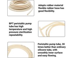 4 X 6 Mm BPT-siliconenbuis Peristaltische Pompbuis Acidalkali-slang Laboratoriumslang Pomp Speciale Buis Extrusie BPT-buis 1 Meter