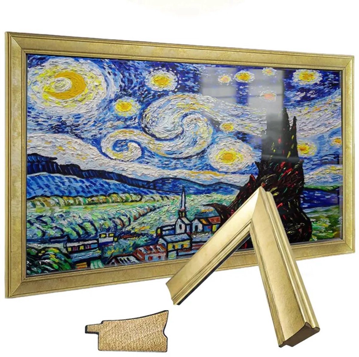 FrameVita Massief Houten TV Frame voor Samsung The Frame - Silver - 40"