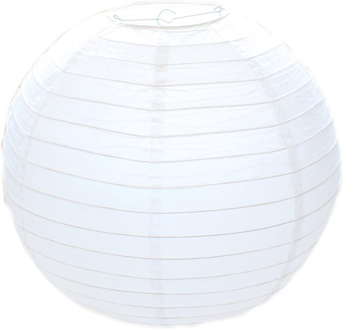 1 wit rond papier bamboe stijl geribde lampenkap 30cm / 12", 60 W Klassiek Kleur: wit
