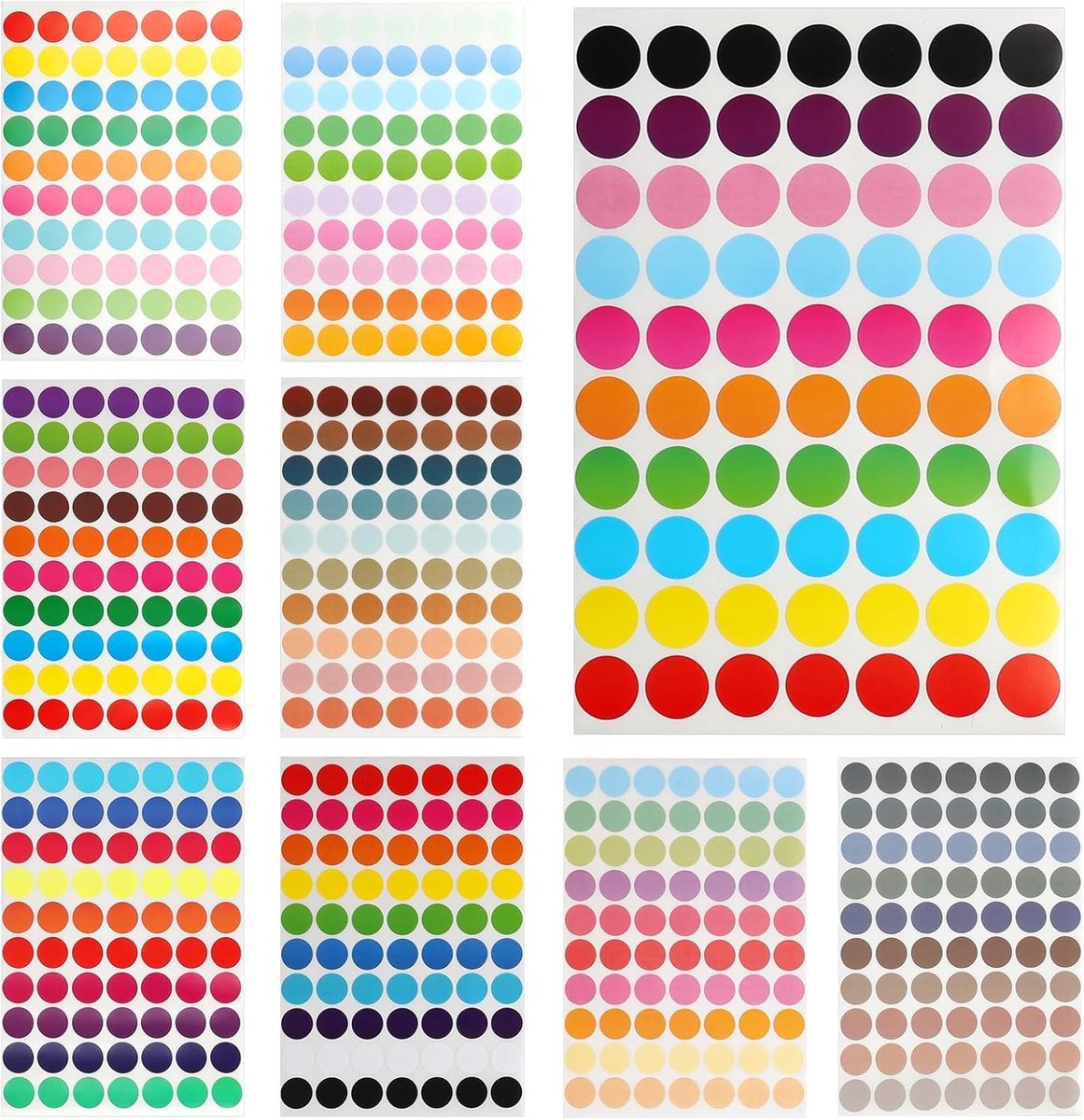 Set van 1400 Elastieken in Diverse Kleuren (20 mm) - Perfect voor Kantoor, School en Creatieve Projecten
