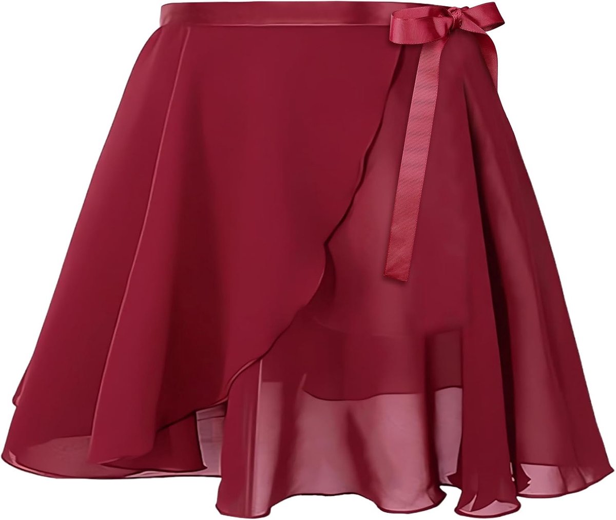 Balletrok voor dames, met verstelbare tailleriem, chiffon dans