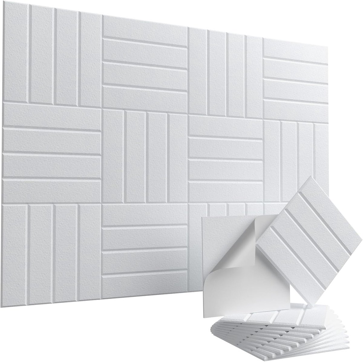 set van 20 zelfklevende akoestische panelen – 30x30x1 cm