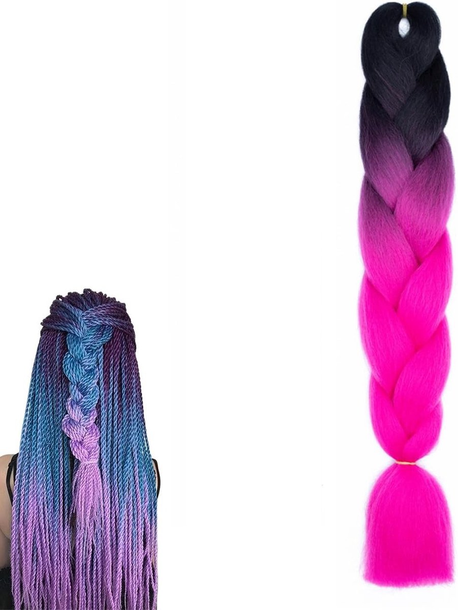 Haarextensies voor Vlechten - Synthetisch Haar voor Creatieve Haarstijlen en Vlechten