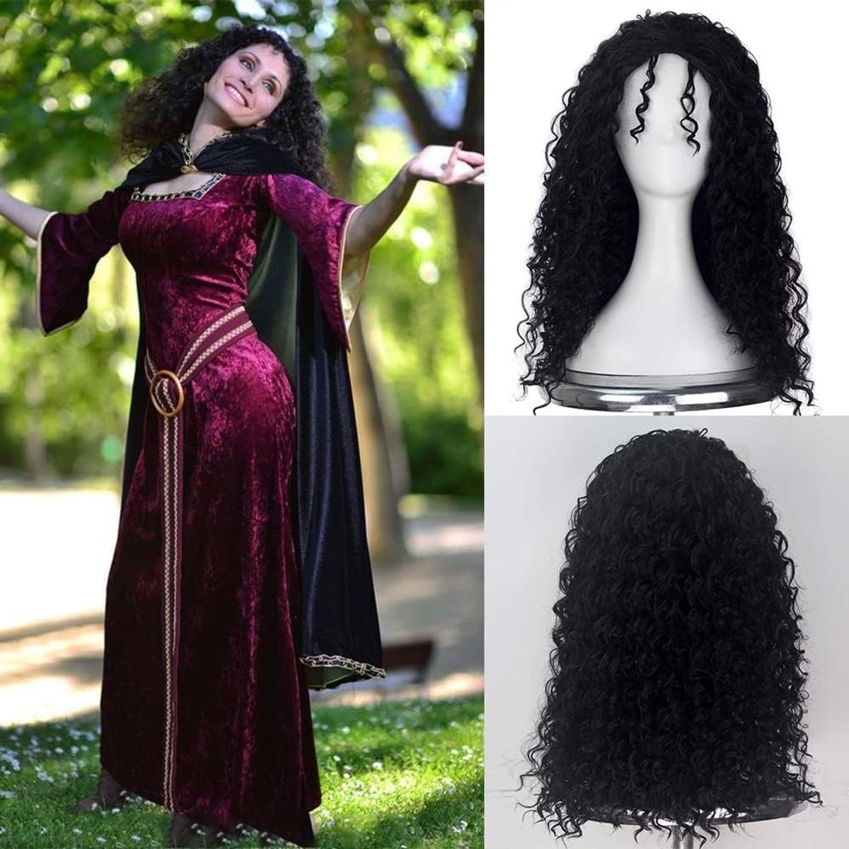 Kapsel voor Vrouwen, Boze Oude Kostuums voor Feestjes, Perfect voor Halloween en Theatrale Optredens