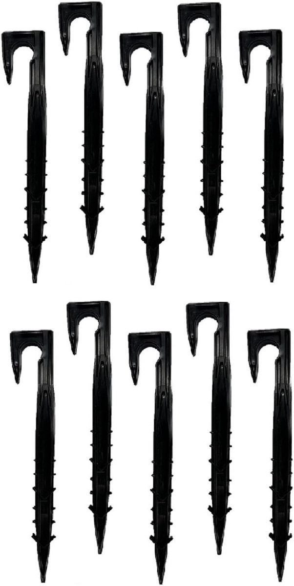 Aansluitstukken voor irrigatiesysteem, ook verkrijgbaar met , thee, ventiel, dop, ellebogen, haken, houder, voor buizen met 16 mm (10 haringen)