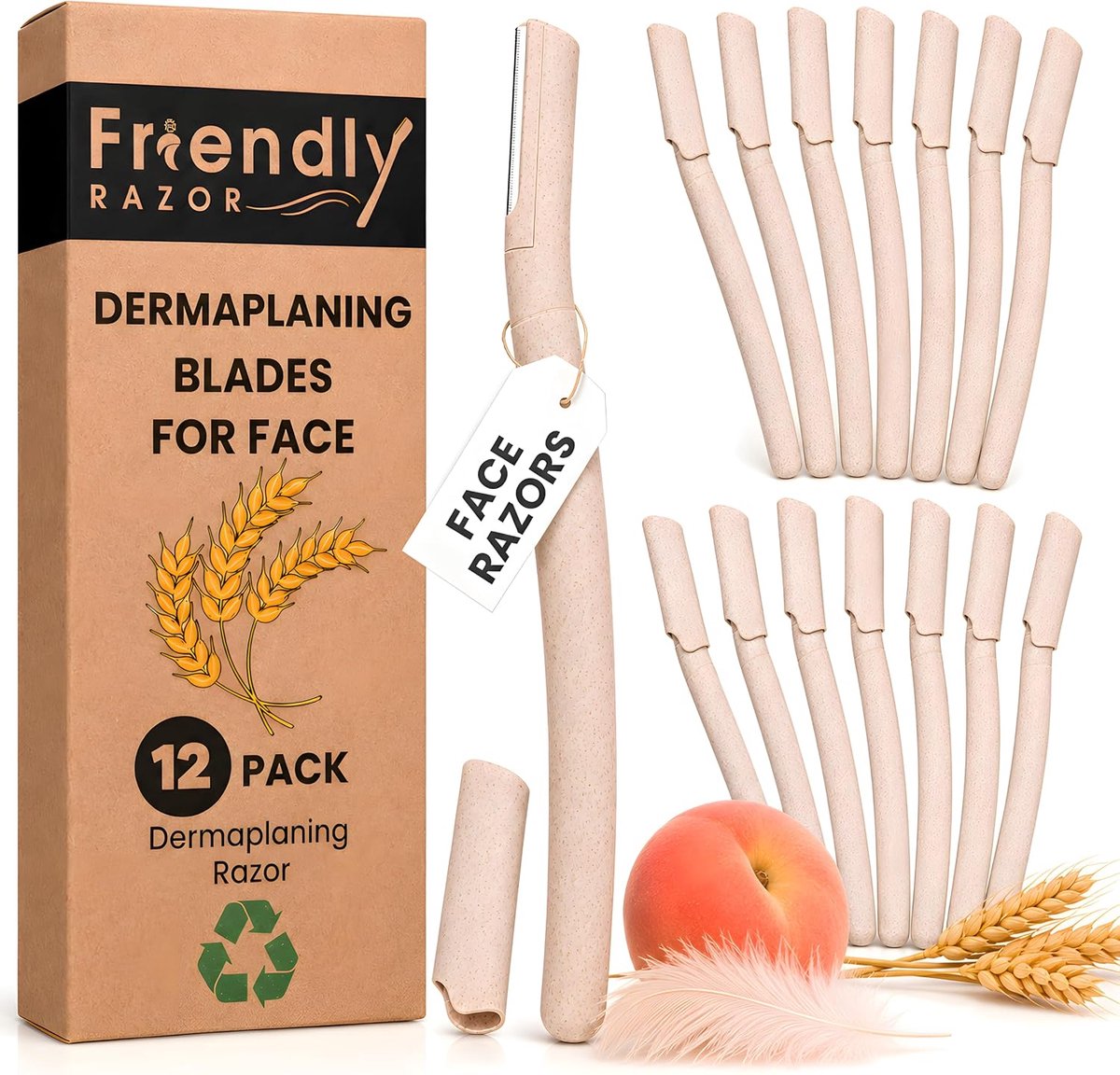 Dermaplaning mesjes voor het gezicht - 12 stuks - gezichtsscheermes voor vrouwen - exfoliëren voor een stralende huid - ShopVlot