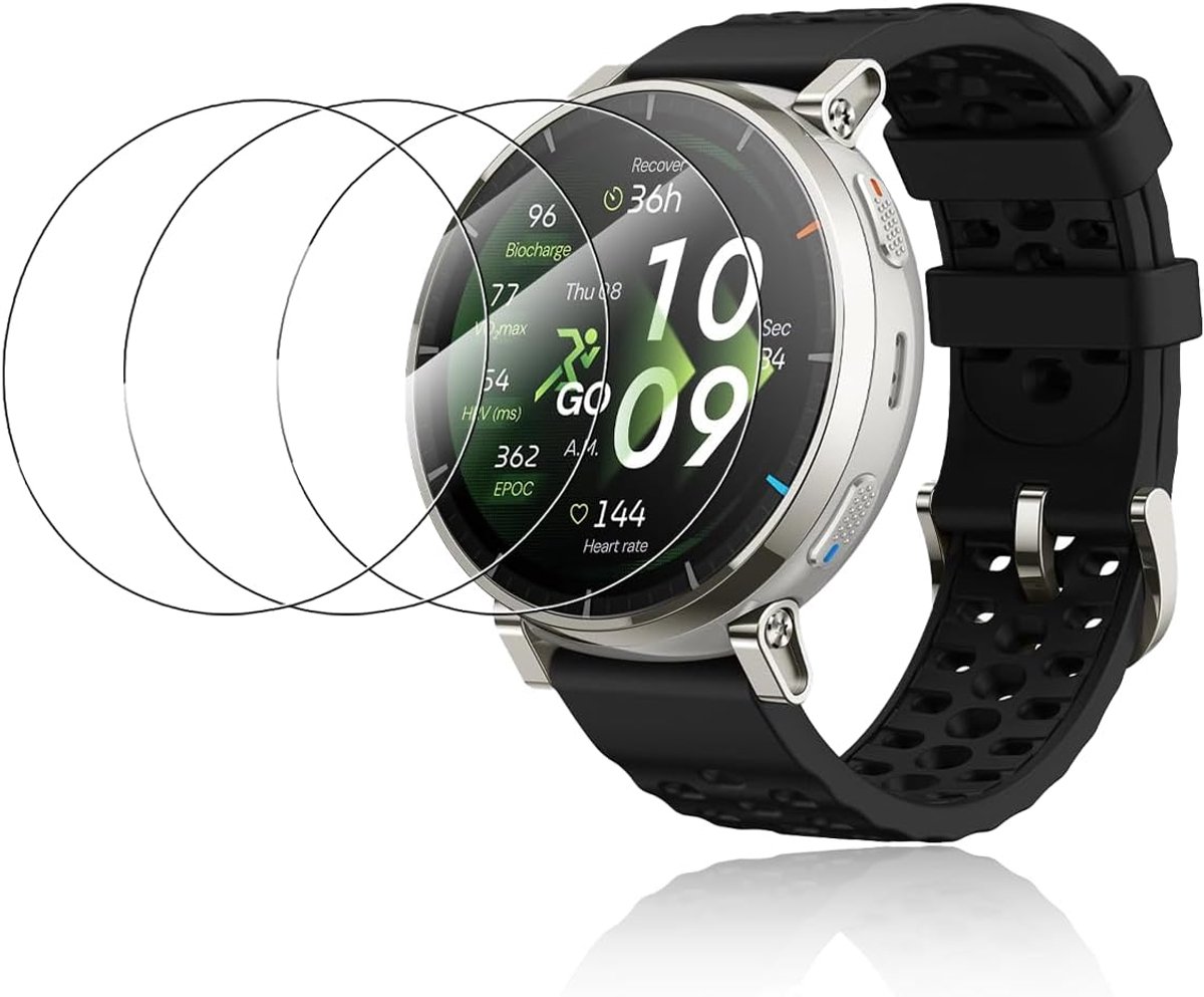 Beschermfolie voor yystao 3, premium smartwatch, displaybeschermfolie, hoge resolutie, krasbestendig, aanraakgevoelig, hardheid 9H, 3 stuks