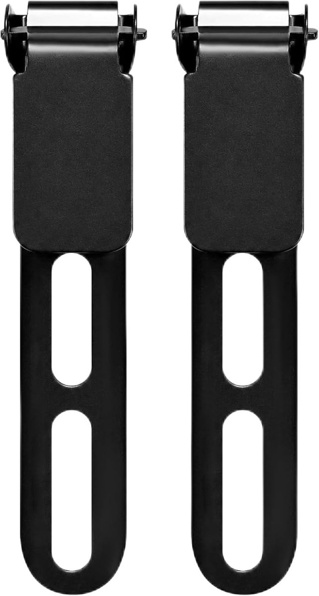 2 stuks verborgen riemclip met schroeven, compatibel met plaat voor Kydex, clip type voor ulti clip voor doe-het-zelf etui, accessoires voor Kydex 85 x 15 mm, zwart, voor leatherman, voor Cold Steel