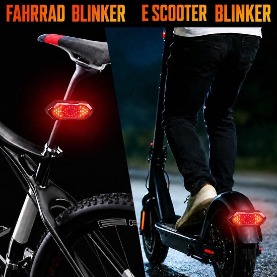 Fiets Richtingaanwijzers - Fiets Achterlicht LED - met Luidspreker - Waterdicht - USB-opladen — afbeelding 5