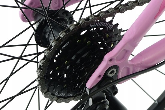 Kands Dragon - Kinderfiets - 24 inch - 21 versnellingen - Shimano - V-brake - 130-165 cm - Roze - Meisje — afbeelding 4