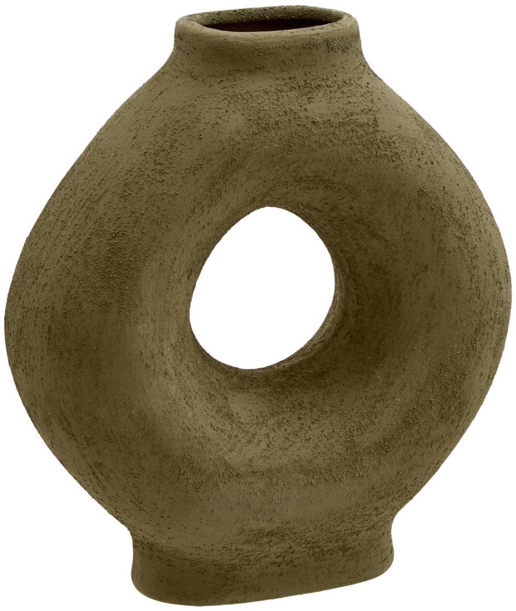 Vase en céramique Brea H.23cm vert