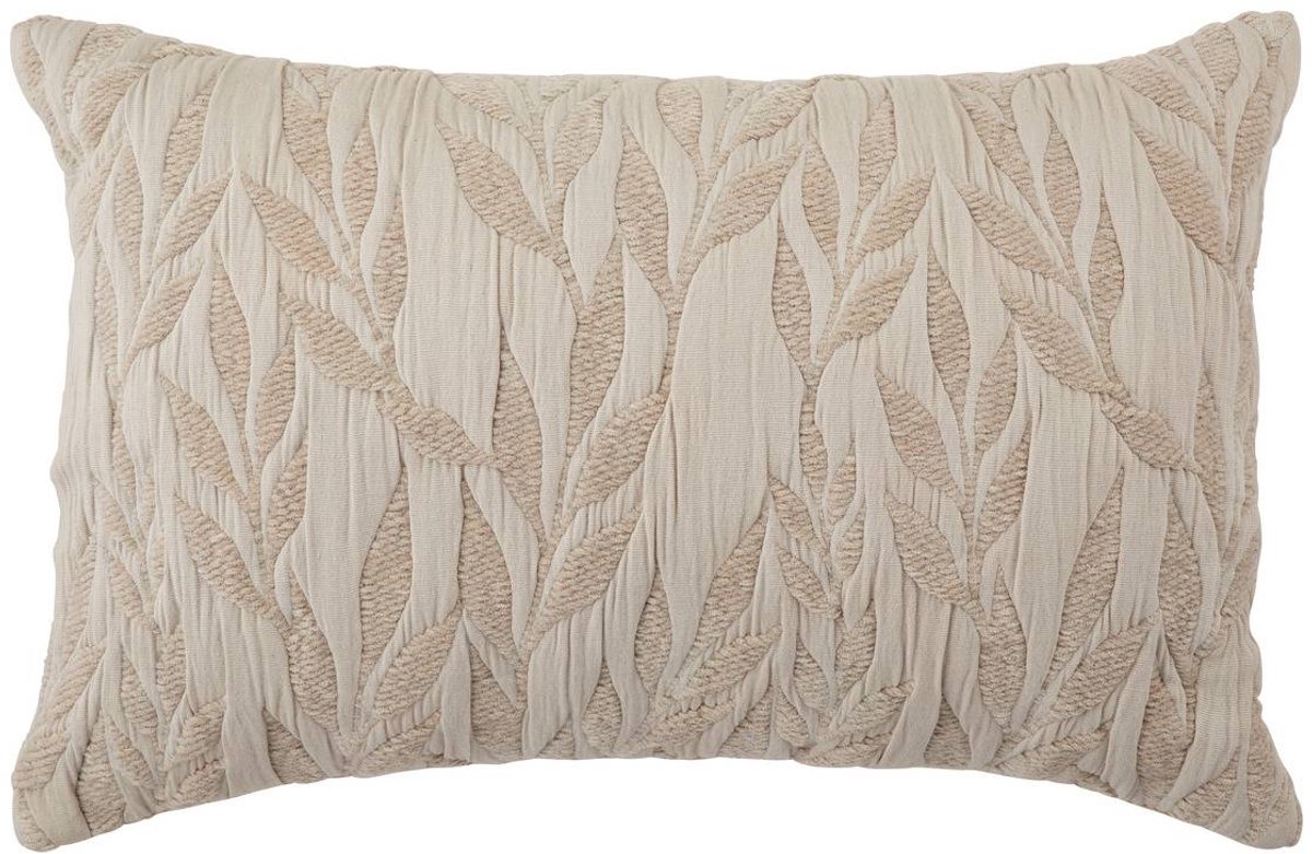 Kussen met afneembare hoes van jacquard-katoengaze LEHTO