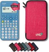Casio fx-82NL incl. WYNGS Beschermhoes Roze - Wetenschappelijke Rekenmachine - Basis Pakket