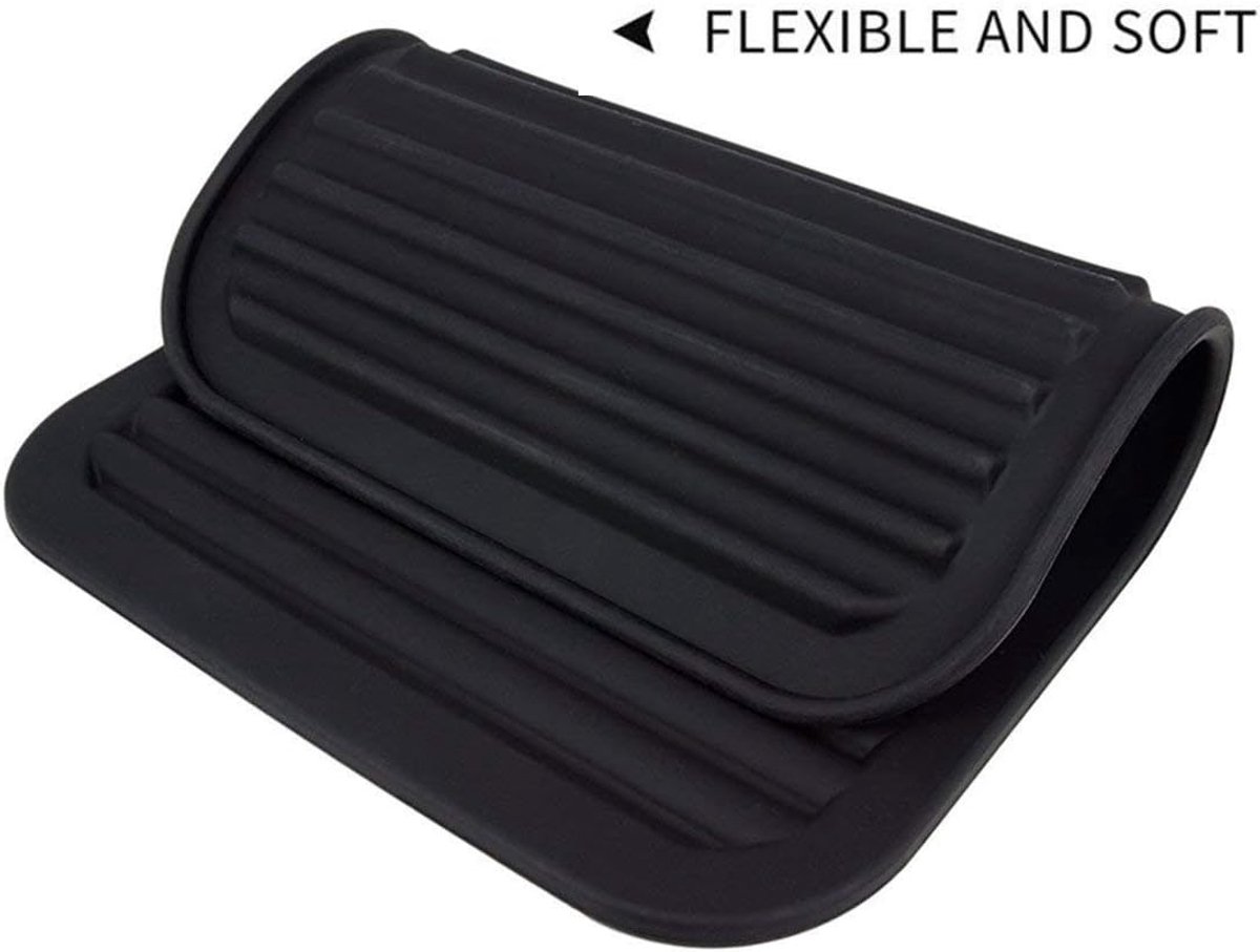 SnelShoppen - Silicone Rubber Onderzetters voor Warm Pannen en Potten - Hittebestendige Tafelmatten 2-Pack - Grijs - 2 x 30 cm - Keuken, Feest, Campin