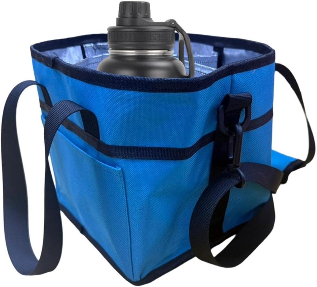 Geïsoleerde Fles Tas - Draagzak Hydratatie - Buitenactiviteiten - Nauwsluitend Ontwerp - 20x20 cm - Blauw
