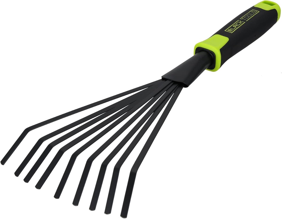 SnelShoppen - Tuin Fan Broom, Bladeren Rieken, Ergonomisch Handvat, Corrosiebestendig, 40 cm Lengte, Voor Tuin, Balkon, Bloembakken, Bloembedden