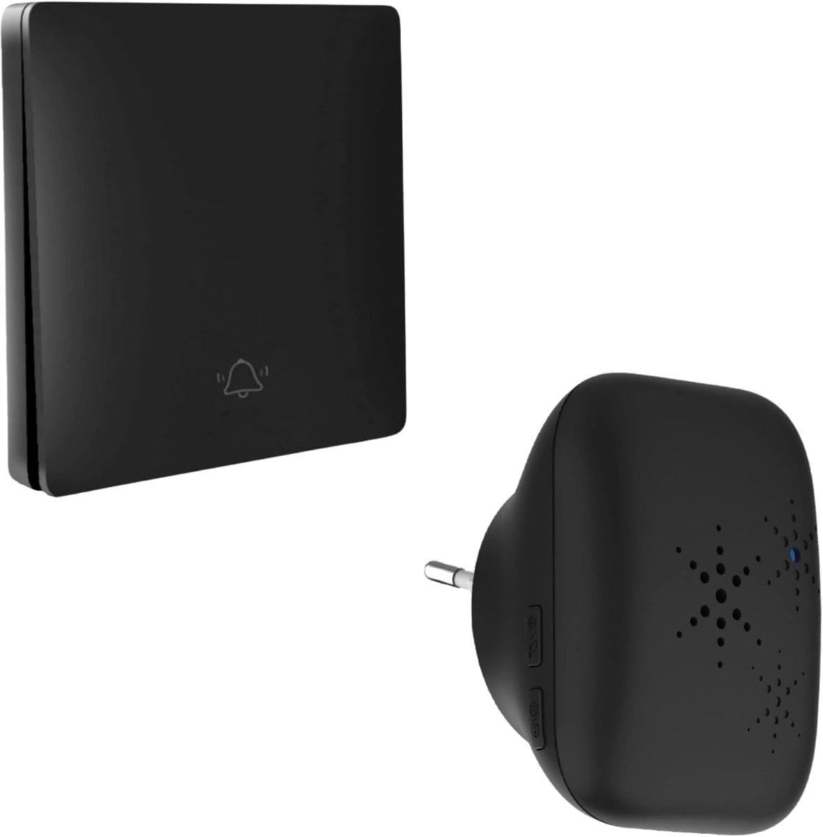 SnelShoppen - Draadloze Deurbel - Batterijgevoed, Waterdicht IP65, Voor Buiten, Hoge Kwaliteit, Lange Bereik, Mini Formaat, Discreet, 4 Volume Niveaus