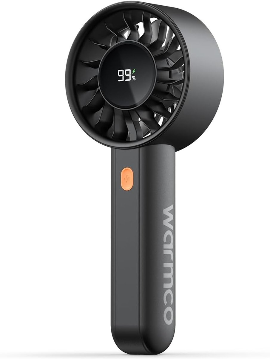 Handventilator - 5000 mAh Accu - 18 Uur Batterijduur - Draagbaar - Voor Reizen en Kantoor