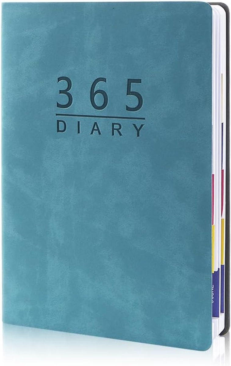 2026 Daily Planner with Tab, A5 Daily Diary Notebook Soft Leather Cover Jan 2026 - ShopVlot