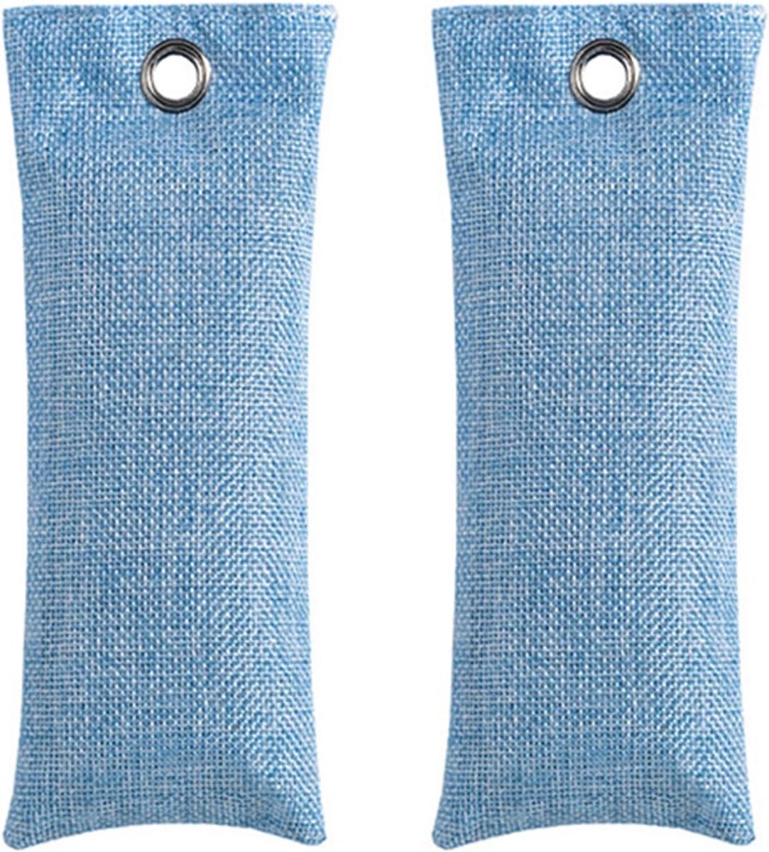 SnelShoppen - Bamboo Cabbage Bags 50g x 2, Geurverdrijver voor Schoenen en Kasten, Draagbare Luchtzuiveringszakken, Stijlvol Ontwerp, Effectieve Geura