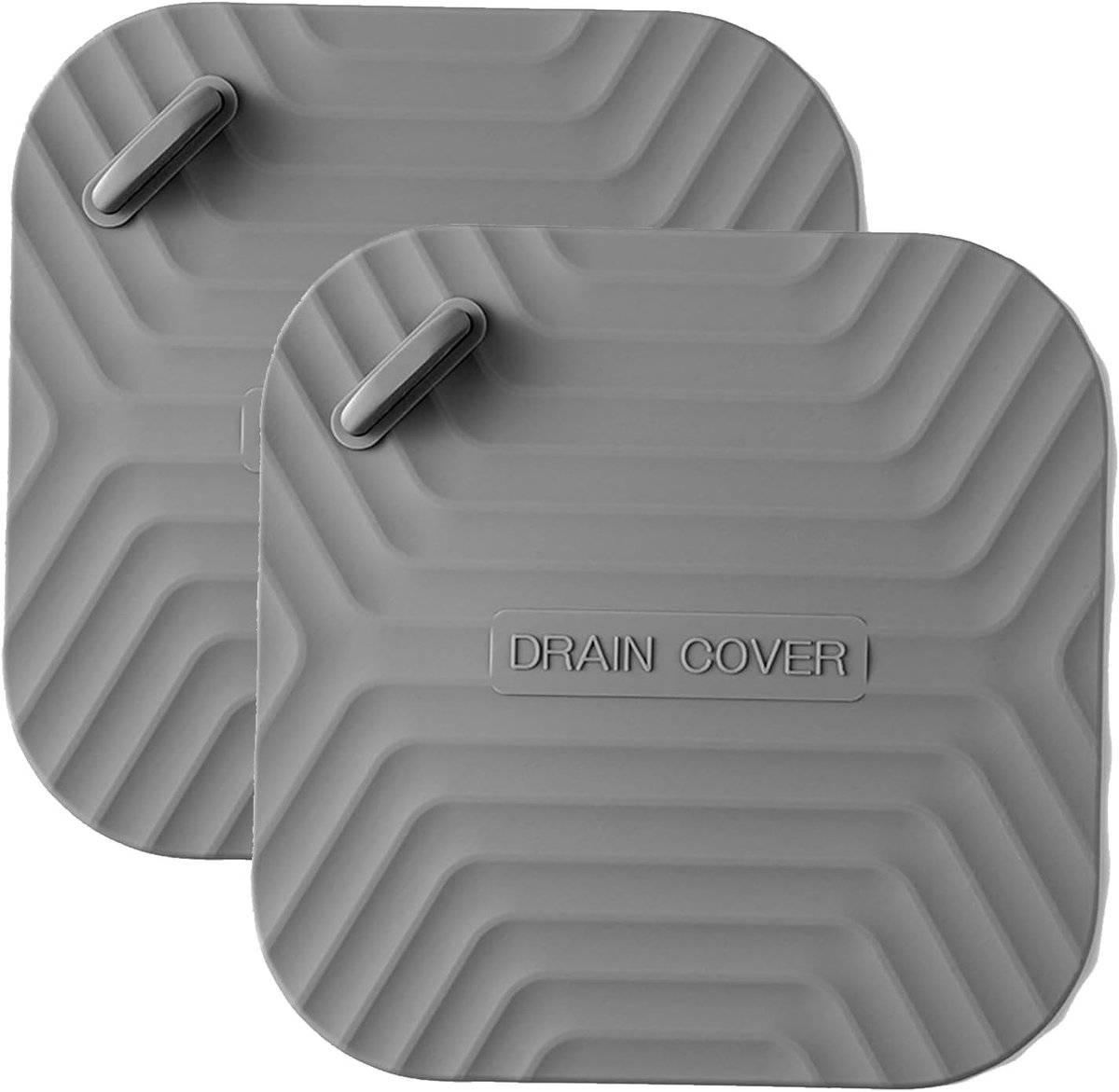 Douche stopper 15x15cm - siliconen - voorkomt verstoppingen - set van 2 - ShopVlot