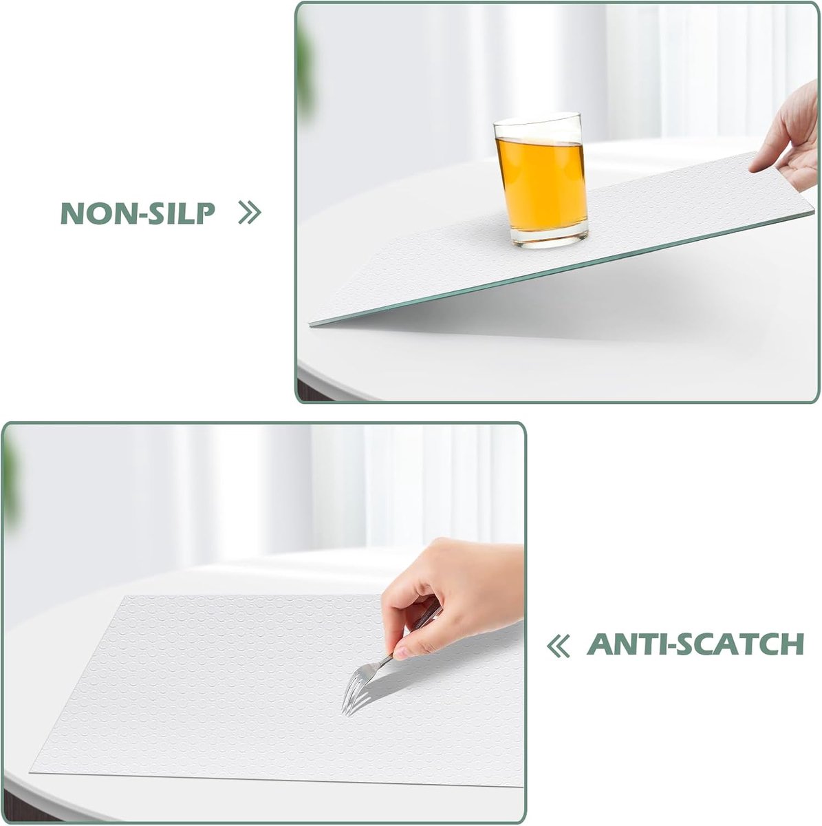Drawer Mat, EVA Material Waterproof Drawer Cover Non Slip Mat Fridge Cover, Non Stick, for Kitchen Cabinets, Drawers - ShopVlot