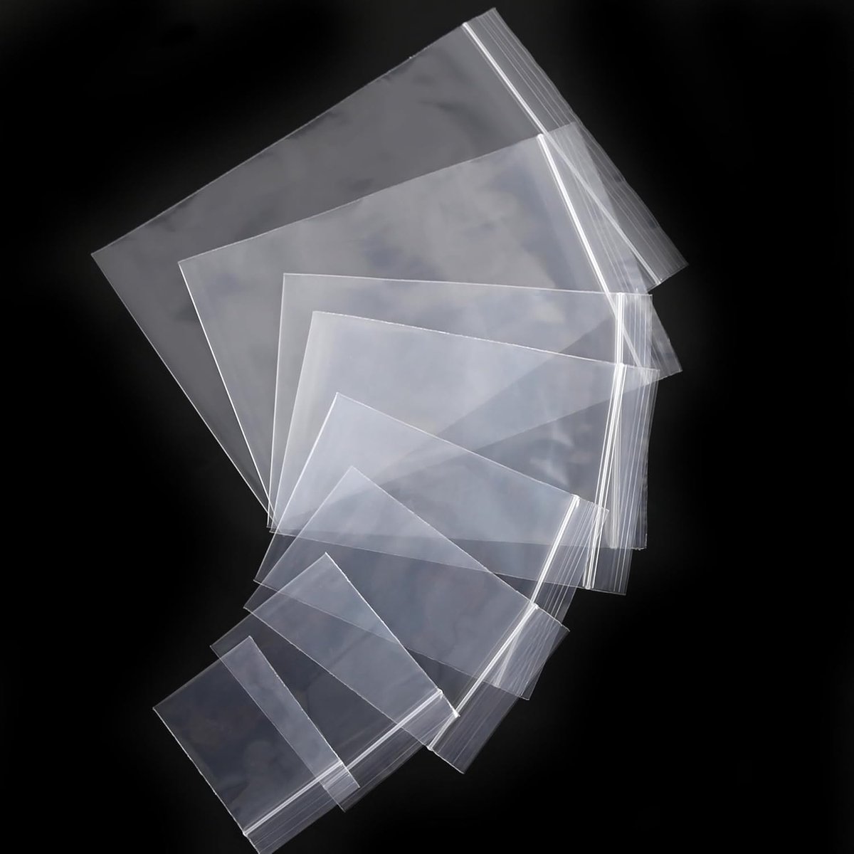 SnelShoppen - 400 Stuks Kleine Plastic Sluitbare Zakjes 5cm x 7cm Transparant, Herbruikbaar, Waterdicht, Stofdicht, Ideaal voor Sieraden, Eten, Speelg