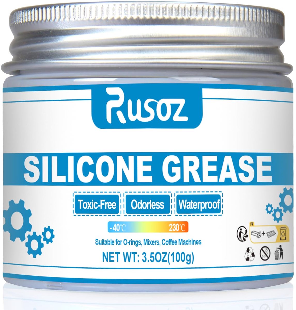 SnelShoppen Silicone Vet 100g Voedselveilig Vet voor Loodgieters Waterdicht Silicone Vet voor O-Ringen Rubber Ventielen Kranen Koffiemachines