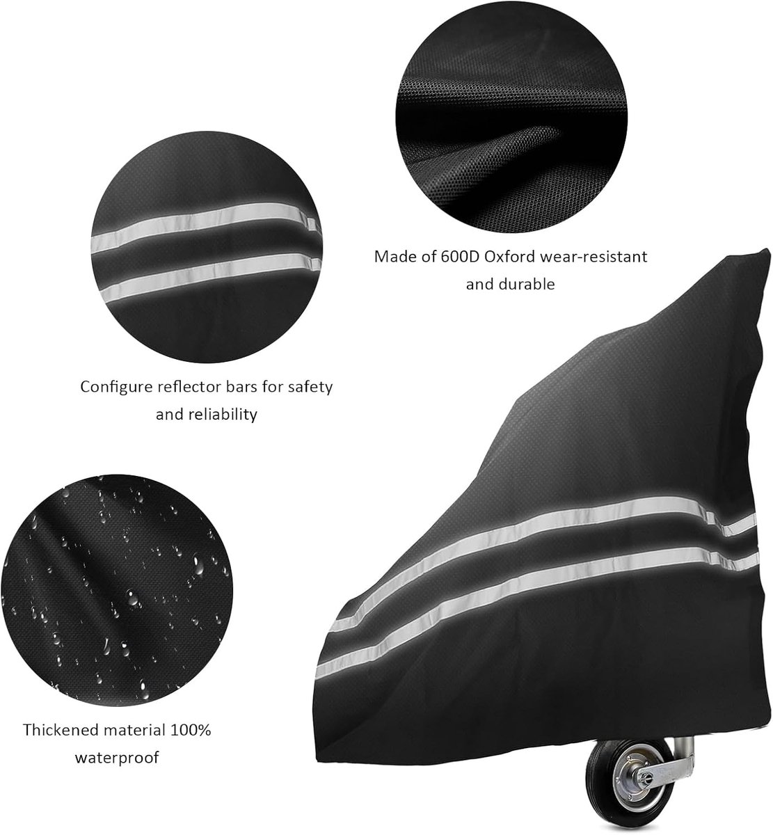 Trekhaakcover - Groot - 600D UV-bestendig - Waterdicht - Bescherming voor aanhanger - ShopVlot
