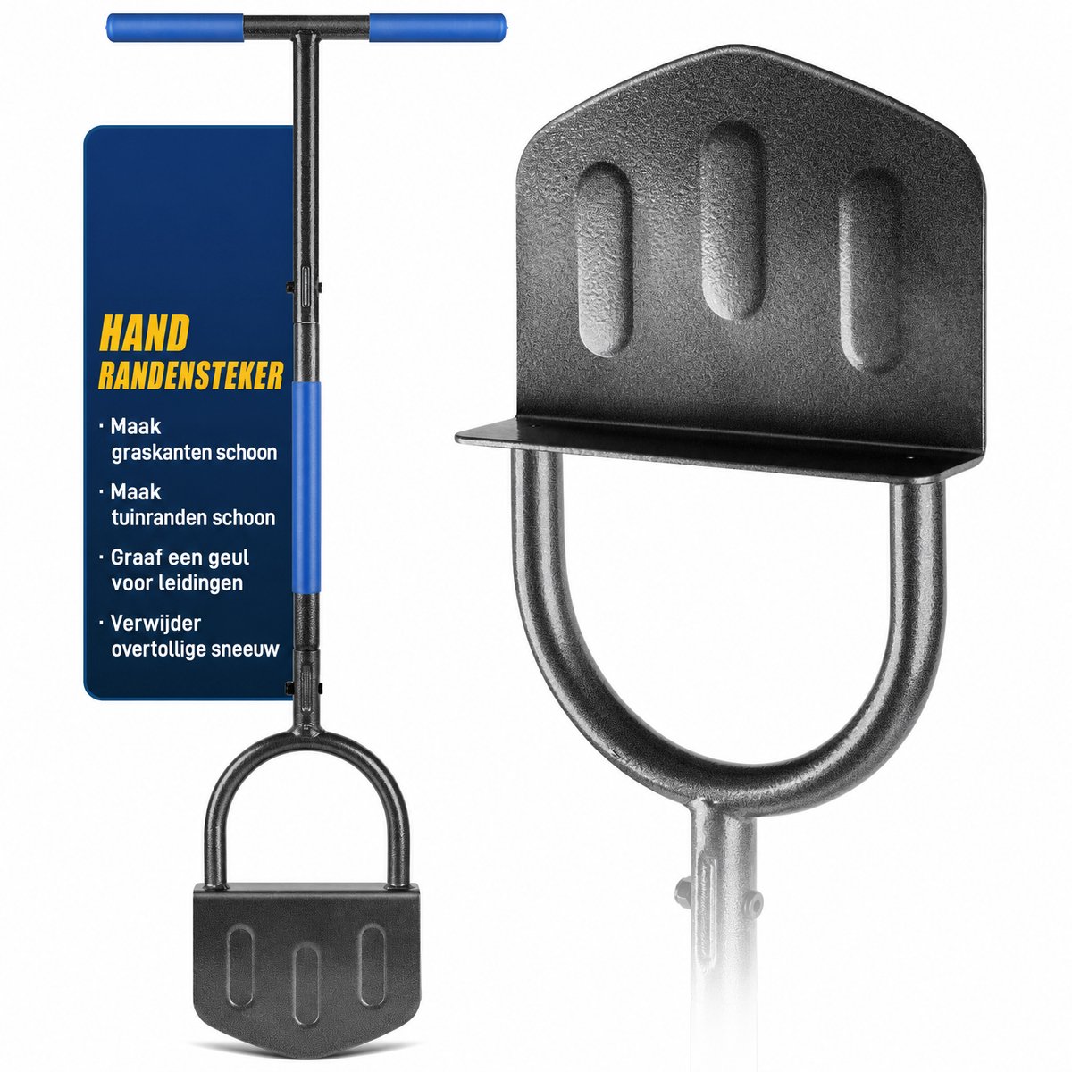 Arvioo - Hand randensteker - graskantschep 20cm - tuingereedschap - versterkt staal